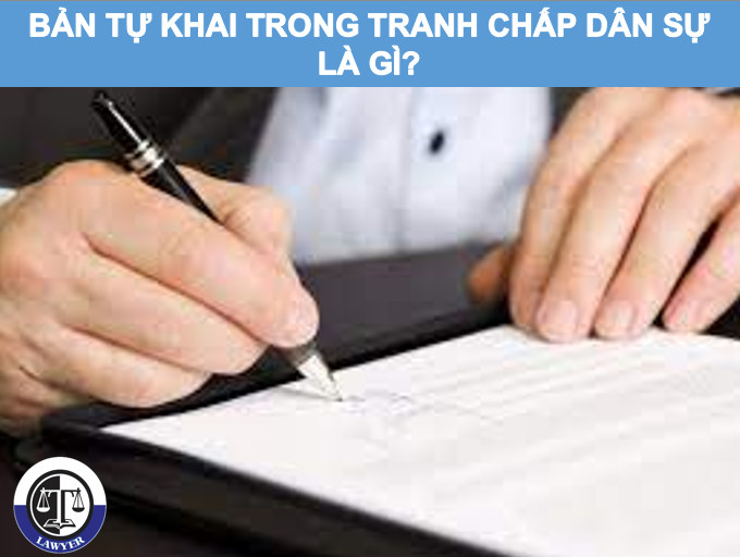 Bản tự khai trong tranh chấp dân sự là gì?