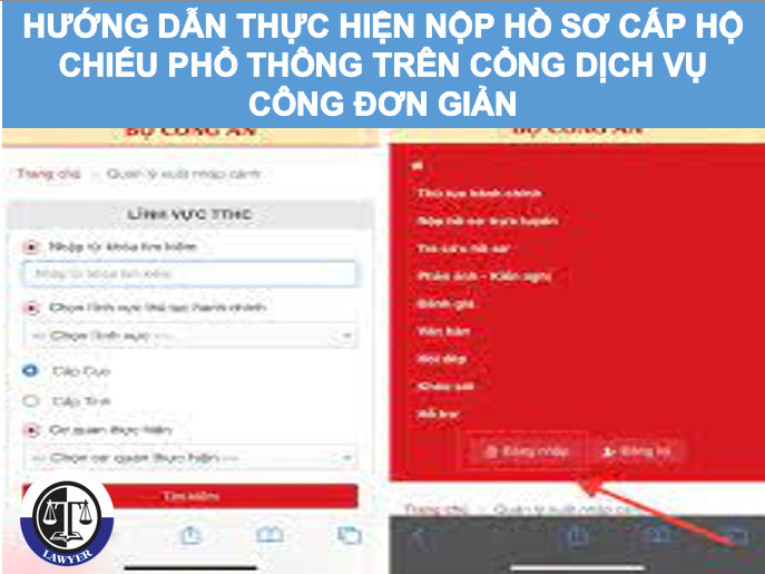 Hướng dẫn thực hiện nộp hồ sơ hộ chiếu phổ thông không gắn chíp điện tử ở trong nước trên dịch vụ công trực tuyến